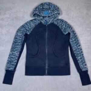 Lululemon Womens Scuba Hoodie Jacket Size 6 Inkwell: We Are From Space ***READ**